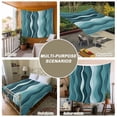 thumbnail image 6 of Abstract Turquoise Moire Large Tapestry for Bedroom Wall Hanging Tapestry,Gradient Coastal Ocean Geometric Ceiling Backdrop Tapestries Poster Blanket Wall Decor for Teens Room Living Room 100" x 59", 6 of 8