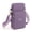 Purple, variant on Women Small Crossbody Bags Nylon Over Shoulder Purses Zipper Closure Travel Purse Roomy Design for Phone and Essentials with Adjustable Strap