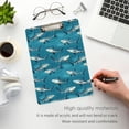 thumbnail image 5 of ALAZA Plastic Clipboard A4 Letter Size Decorative Clipboards for Students Women Men 9" x 12.5" Vintage Cartoon Sharks, 5 of 6