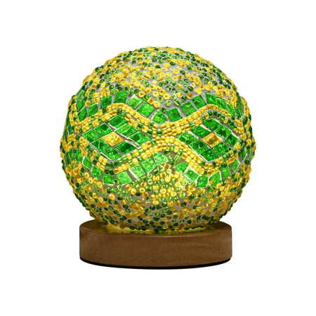 

KLFGJ LED light Glass Night Light Table Lamp Wooden Base Decorative Led Egg Shaped Desk Lamp USB Power Supply Home Decor Night Light For Living Bedroom Room