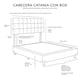thumbnail image 5 of Base de Cama King Size Dicasa con Cabecera Catania Negro, 5 of 6
