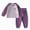N362-Purple, variant on bwdbhd Toddler Pajamas Girl Boys' Pajamas 2-Piece Pjs Sleepwear Kids Cartoon Fall Winter Outfits