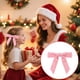 thumbnail image 4 of 12 adornos navideños con lazos de terciopelo con forma de varita mágica | Adornos para árboles y accesorios para envolver regalos | Lazos rojos y verdes con ribete dorado, 4 of 5