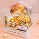 thumbnail image 2 of Wooden Cottage Model Little House Toys Doll House Furniture Accessories Dollhouse Miniature Building Kits Gift For Children heqiyong LED, 2 of 2