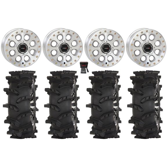 System 3 SB-7 15" Wheels Mh (5 2) 33" Outlaw Max Tires Kawasaki Mule Pro FXT