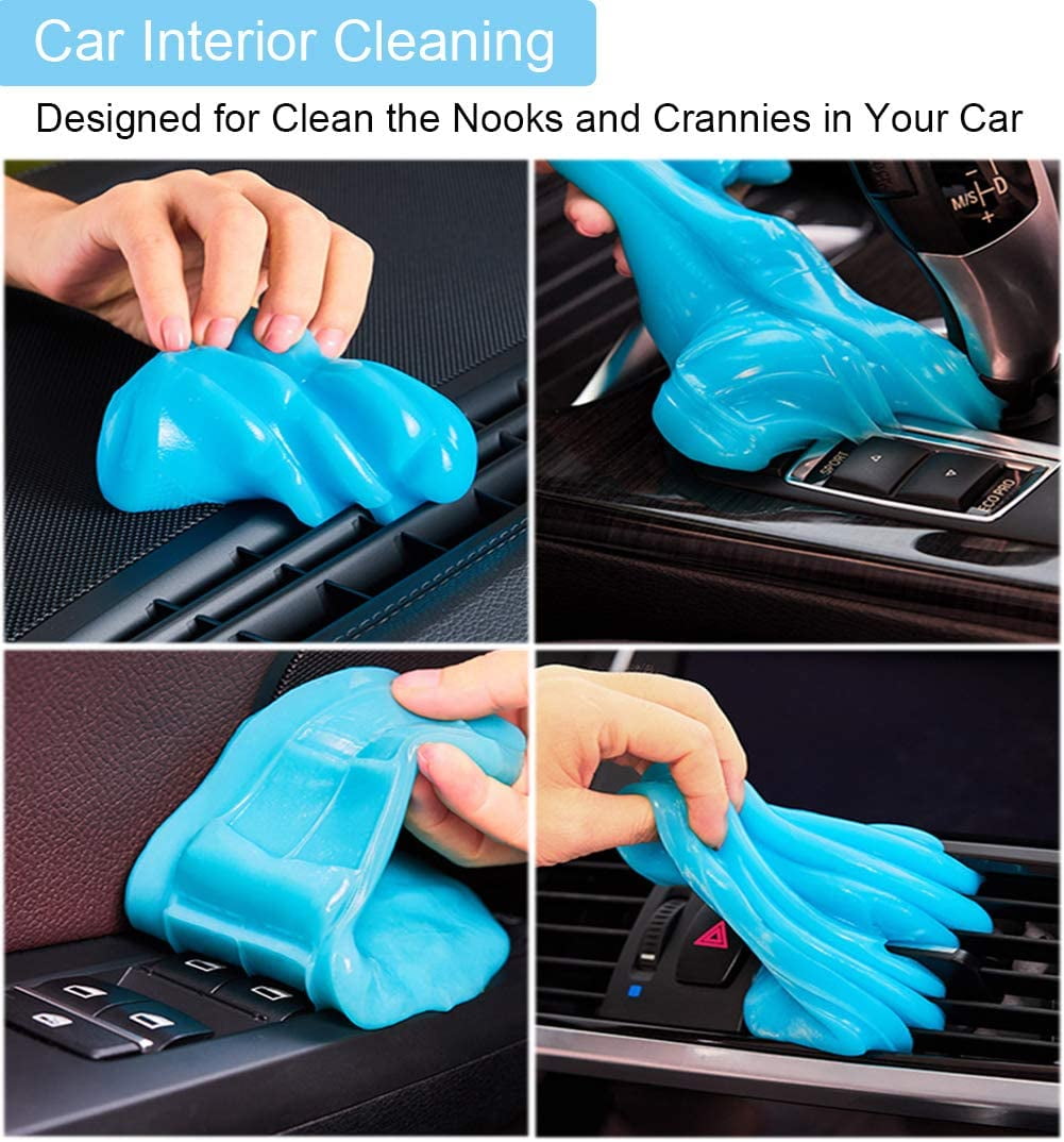 HoHoZBG Car Cleaning Gel Kit Universal Detailing Automotive Dust Car  Crevice Cleaner Slime Auto Air Vent Interior Detail Removal for Car Putty