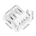thumbnail image 2 of ETHZZLE 100pcs USB Socket Female USB Jack Socket Connector Silver Connection Protection for Smartphones, 2 of 6