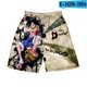 thumbnail image 3 of Pantalones cortos con estampado digital 3D de anime ONE Piece Monkey D Luffy Roronoa Zoro Ace Edward Newgate Kaidou, pantalones cortos casuales holgados para playa, 3 of 5