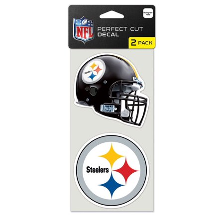 - Pittsburgh Steelers Official NFL 4 inch x 4 inch Each Die Cut Car Decal 2-Pack by Wincraft - Generic Brand