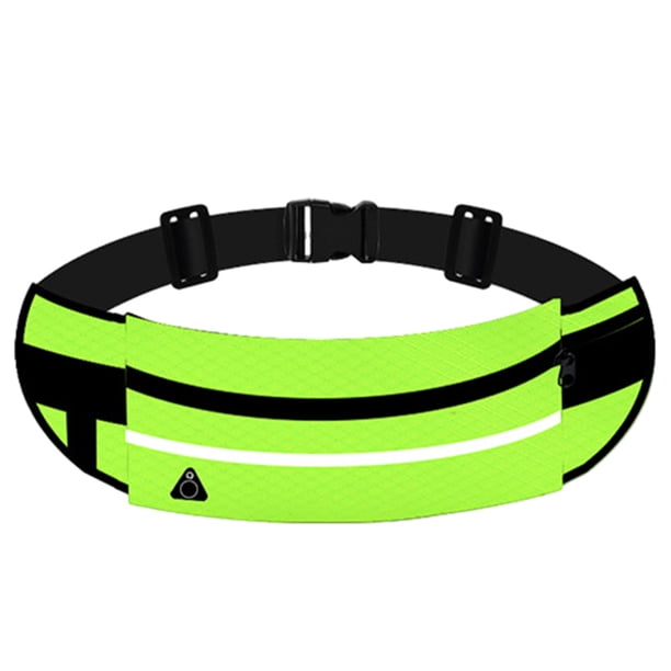 Bolsa multifuncional para teléfono móvil, para hombre y mujer, impermeable, para fitness, con cinturón, pequeña bolsa invisible, verde