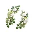thumbnail image 2 of 2 piezas de flores artificiales para arco de boda, guirnalda de flores de seda modernas hechas a mano, flores de esquina para pared, recepción, silla Estilo B, 2 of 8