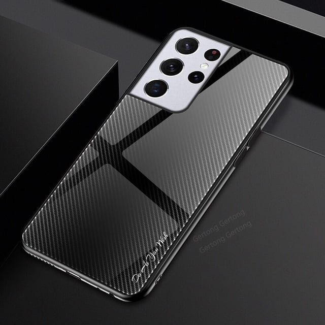 Para Samsung Galaxy S21 S23 Ultra S20 FE plus, funda de vidrio templado para Samsung Galaxy S21 S20 S10 S9 S8 S10E S22 Ultra Plus Fivean unisex