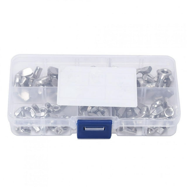 Stainless Steel Nut,50 Pcs Butterfly Nut Wing Nut Nut Enhanced Features