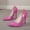 Hot Pink, variant on Women Shiny Pointed Toe Pumps Closed Toe Stiletto Heel Wide Fit Slip on Heels, Multi Bright Colors for Daily Club Wedding Party Occasions Red 5(36)
