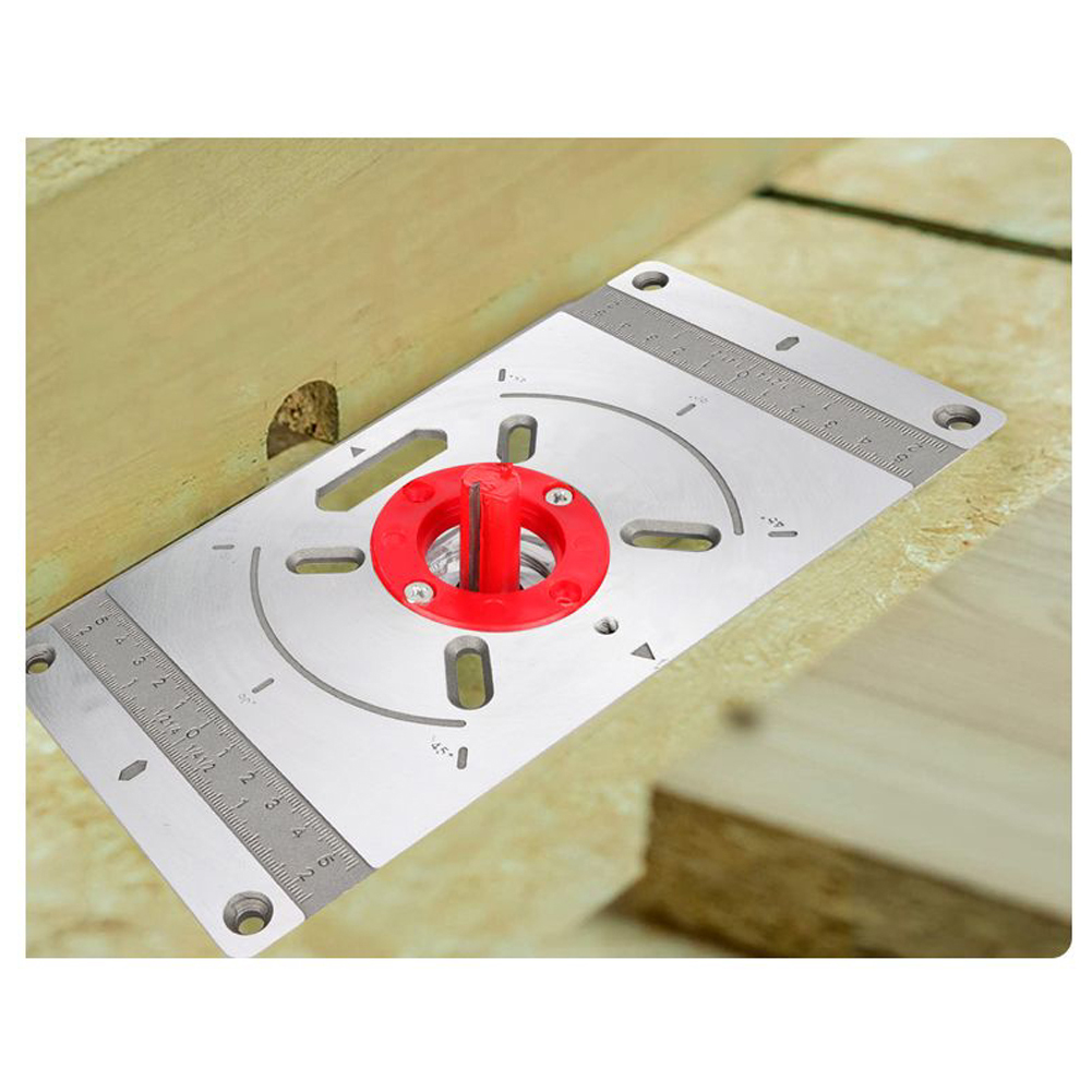 Andoer Durable Aluminum Alloy Flip Board for Router Table, Engraving Machine Tool, 4 Rings Included - image 5 of 7