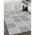 thumbnail image 3 of Ahgly Company Machine Washable Indoor Rectangle Transitional Platinum Silver Gray Area Rugs, 2' x 5', 3 of 7