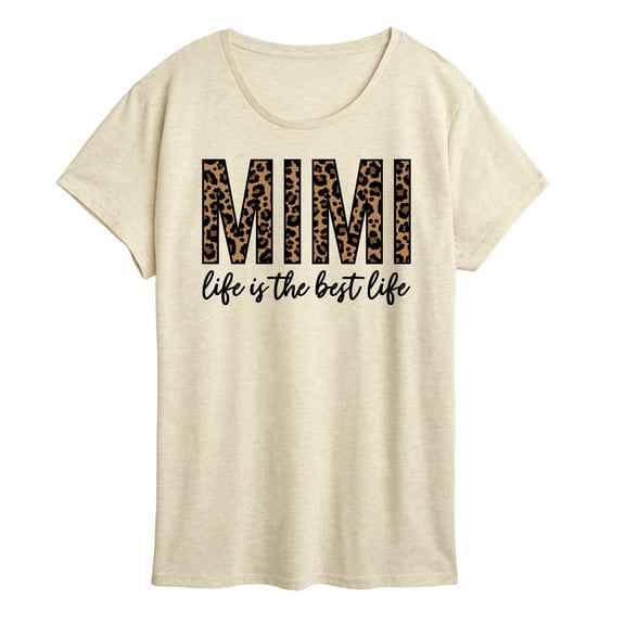 Instant Message - Mimi Life Is The Best Life - Women's Short Sleeve Graphic T-Shirt