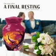 thumbnail image 4 of JAGASY Phoenix Urn for Ashes Adult Male, Purple Small Urns for Human Ashes Keepsake, Golden Flames Sparks Decorative Urns for Parents, Flying Phoenix Funeral Cremation Urn for Mom & Dad, (3 Inch), 4 of 7