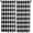 Black, variant on Brown White Plaid Kitchen Curtain 24 Inch Length Small Short Cafe Tiers Curtains Drape, Gradient Geometric Buffalo Checkered Window Treatment Rod Pocket Drapery Panels Curtains, 27.5x24