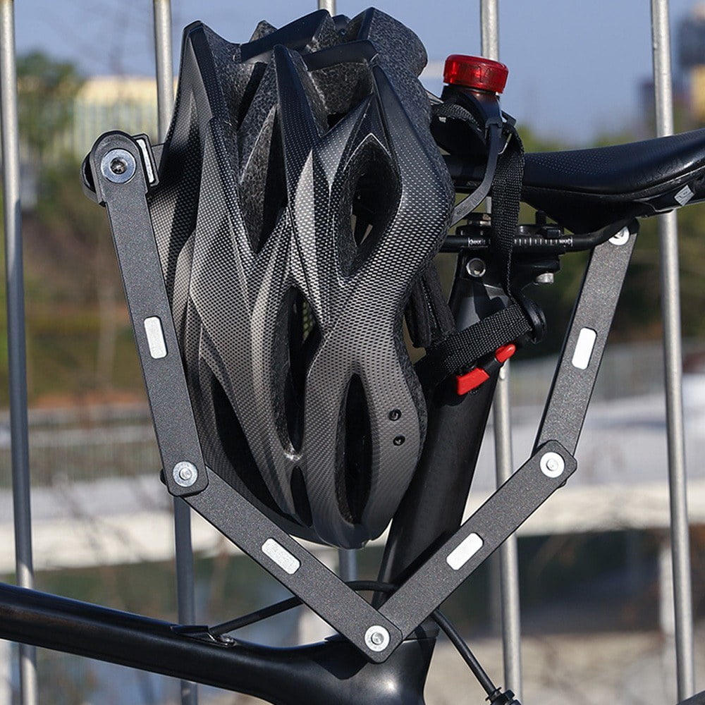West Biking Foldable Anti-Theft Chain Lock for Bikes and Motorcycles