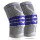 thumbnail image 1 of Rodilleras L (1 par, gris azulado) con gel y estabilizadores. Alivian dolor de artritis, lesiones de menisco y ACL. Ideal para deportes y recuperación., 1 of 6