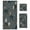 Brown-blue Butterfly Pattern, variant on 3 Piece Bath Towels Set Bath Towel, Hand Towel and Face Towel for Bathroom, Gym, Hotel Fox Skull
