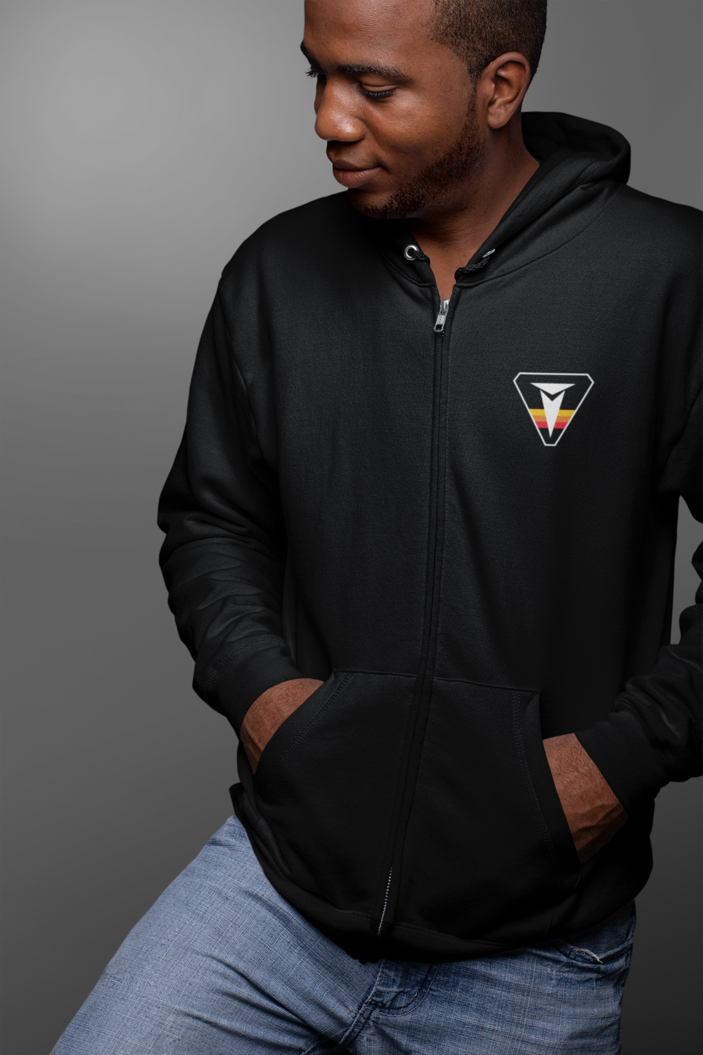 Toyota TRD Retro Vintage Badge Zip-Up Hoodie