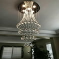 thumbnail image 2 of DENEST Modern 5-Light LED Crystal Raindrop Pendant Light, 2 of 6