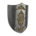 thumbnail image 6 of DecMode Gray Metal Armor Shield Wall Decor, 6 of 8