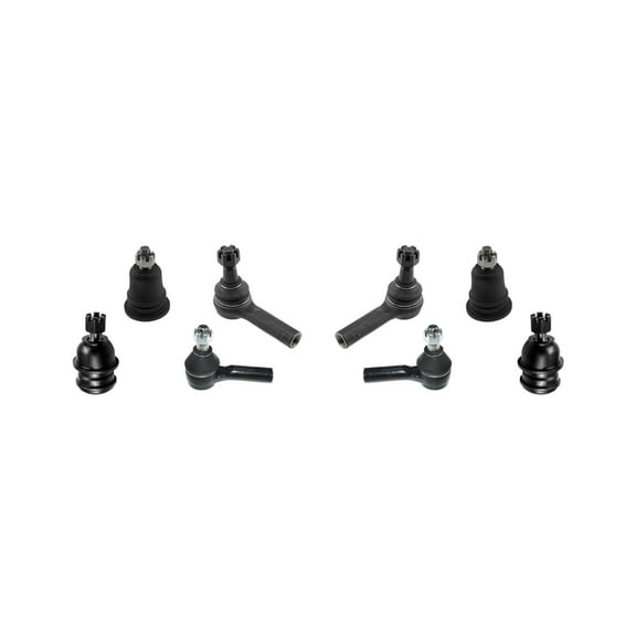PartsW - 8 Pc Front Suspension Kit Tie Rod Ends Outer & Inner   Upper & Lower Ball Joints for Nissan Frontier 2001-2004 4WD 2.4L L4 Engine Models
