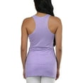 thumbnail image 2 of ToBeInStyle Women's Burnout Racerback Active Tank Top - Lavender with Pockets - Small, 2 of 4