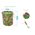 thumbnail image 5 of Women's Bright Island Floral Car Accessory Set with Keychain, Collapsible Trashcan, and Coasters, 5 of 5