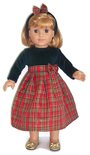 american girl doll plaid dress