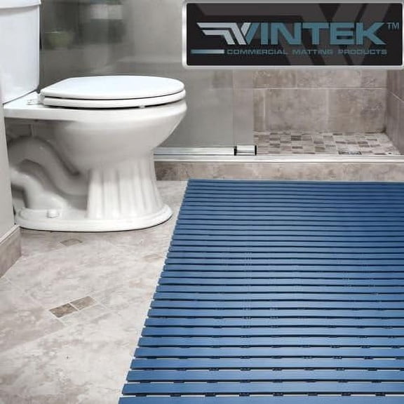VinTread Vinyl Wet Area Floor Matting for Pool Shower Sauna SPA Bath Tub Bath Splash Matting Water Drain Wet Flooring Anti-Slip Indoor/Outdoor Mat by VinTek