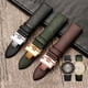 thumbnail image 2 of Correa de piel con diseño de lagarto para hombre y mujer, compatible con pulseras Armani AR1674, AR0382, AR1722, AR1876 y AR1681, de 22 mm y 14 mm, color negro y verde, 2 of 5