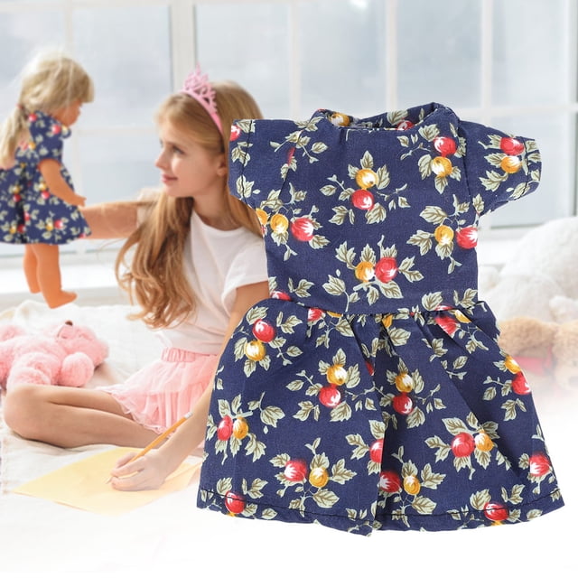 Vestido de muñeca de moda, falda de muñeca casera de moda de 14,5 pulgadas, ropa de muñeca, respuesta rápida