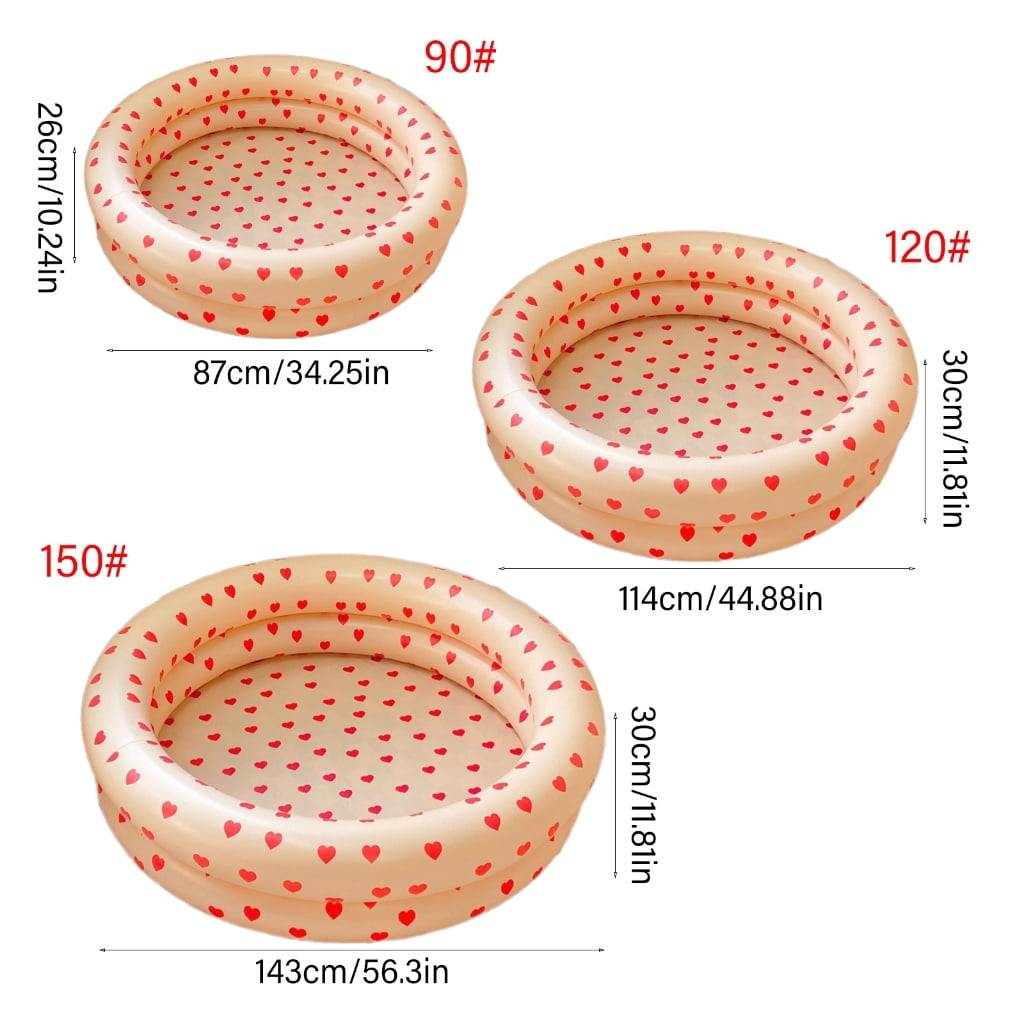 Paddling Pool Inflatable Round Swimming Pool Kid Fishing Pond Pit Pool