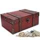 thumbnail image 3 of Caja de almacenamiento de madera vintage, cofre decorativo para joyas con cerradura, decoración del hogar 6282‑2301, 3 of 10