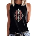 thumbnail image 2 of DailyTrove Women's Geometric Print Sleeveless Tank Top - Polyester Casual Summer & Festival Wear, Stylish for Outings, 2 of 4