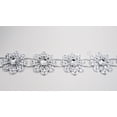 thumbnail image 2 of Silver Diamond Flower Shaped Rhinestone Decoration Ribbon Trimming 21 MM X 15 YDS, 2 of 2