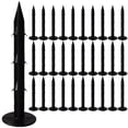 thumbnail image 1 of HAMPPLIES 100Pcs Yard Spikes Ground Nails Black PP Securing Landscape Fabric Garden Use, 1 of 7