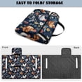 thumbnail image 5 of COEQINE Golf Cart Seat Protector with Fold Design & Carry Handle, Quilted Universal Fit 51.2x30.3 Inch for EZGO/Yamaha/Club Car 2-Seaters, 4-Pocket Storage, Rooster Chicken Floral Navy, 5 of 8