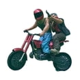thumbnail image 3 of Xuanheng 1/64 Mini Motard et Moto en Résine Mini Motard Masqué pour Jardin Féerique Rouge, 3 of 8