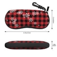 thumbnail image 3 of Zufioo Red Buffalo Plaid Print Sunglasses Case Tactical Zipper Sunglasses Carrying Case for Men Women, 3 of 6