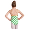 thumbnail image 4 of Alvivi Kids Girls Christmas Dance Jumpsuit Xmas Camisole Striped Gymnastics Leotard Bodysuit Green 10, 4 of 7