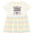 thumbnail image 3 of Inktastic I'm Proud of My Veteran Grandpa Girls Baby Dress, 3 of 5