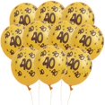 thumbnail image 3 of Globos de látex 10 en 1 con confeti para fiestas, bodas y adornos navideños 40_Golden, 3 of 3