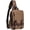 Coffee, variant on Canvas Cross Body Messenger Bag for Men Women Sling Shouler Backpack Travel Rucksack Coffee-Large