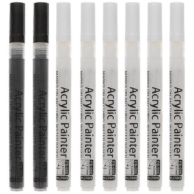 8Pcs Acrylic Marker Pens Paint Marker Pens Paint Markers Portable Acrylic Paint Markers