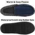 thumbnail image 3 of VONMAY Men's Moccasin Slippers Fuzzy House Shoes with Whipstitch Indoor Outdoor, 3 of 5